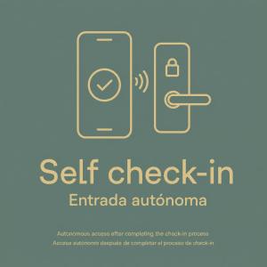 a cell phone with a lock and a key at Barcelona & You Hostel Sagrada Familia in Barcelona +19 photos