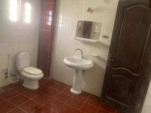 a bathroom with a toilet and a sink at Burj al Huda in Marsa Matruh +28 photos