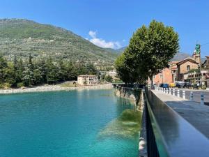 a view of a river from a bridge at Studio de charme in Breil-sur-Roya