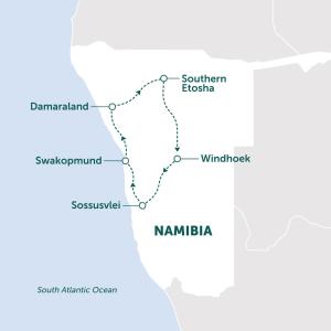 a map of the silk road route at The Safari Launchpad Windhoek in Windhoek +20 photos