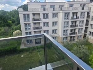 a view from the balcony of a building at Artea Hisarya in Hisarya