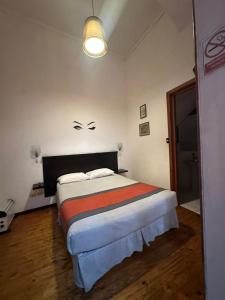 a bedroom with a large bed in a room at Da Vinci in Valparaíso