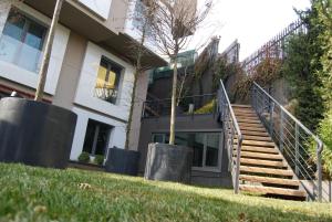 a house with stairs in front of it at Hann Hotel in Istanbul +52 photos
