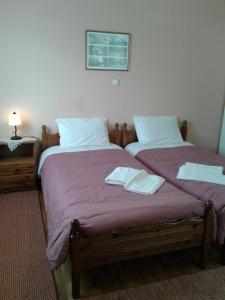 A bed or beds in a room at Zephyros