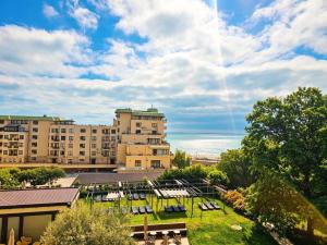 an apartment with a view of the ocean at Europroperties Golden Line in Golden Sands