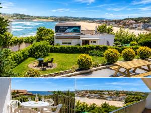a villa with a view of the beach at Casa Roca Blanca Suances in Suances