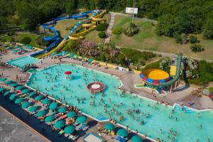 an aerial view of a water park with a pool at Eurocongressi Hotel in Cavaion Veronese