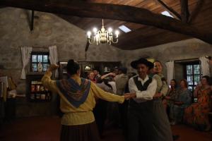 a group of people dancing at a wedding at Quinta da Graca- Complexo Turistico in Resende +31 photos