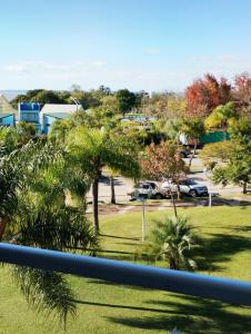 a view of a parking lot with palm trees at SAN jose in Federación