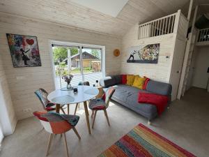 Zona d'estar a tinychalet-eider