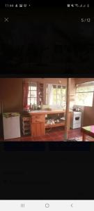 a view of a kitchen with a counter top at Amor pisciano 1 in Salinas