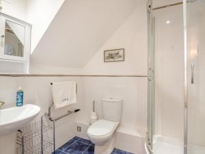 a bathroom with a toilet and a sink and a shower at 2 Bed in Monmouth oc-93650 in Trelleck +18 photos