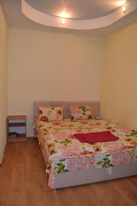 um quarto com uma cama num quarto em Apartment on Peremogy Square em Kiev
