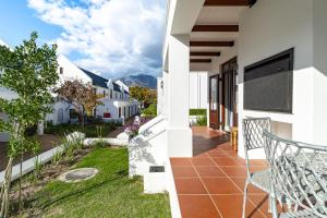 a view from the balcony of a house at Winelands Golf Lodges 12 in Stellenbosch