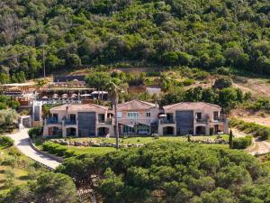 an aerial view of a house at Résidence Aigue Marine in Coti-Chiavari
