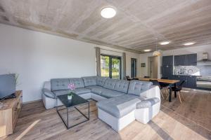 a living room with a couch and a table at Villa Nono in Motovun
