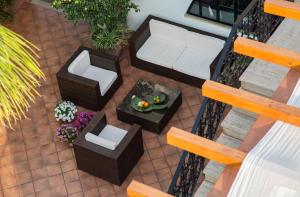 A seating area at Hotel Redebora