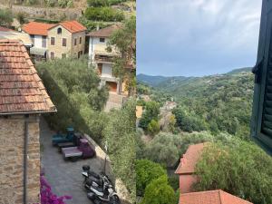 a view of a town from a building at 4VENTI by LigurianLife in Vallebona