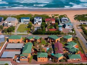 an aerial view of a small town next to the beach at Myoli Beach Breeze in Sedgefield