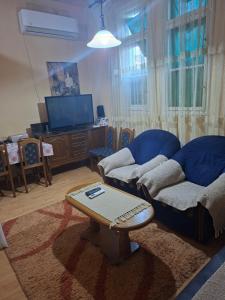 a living room with a couch and a coffee table at Anita in Danilovgrad