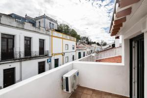 a view from the balcony of a building at Casa da Muralha in Beja