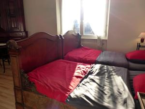 Postel nebo postele na pokoji v ubytování Gîte du moulin
