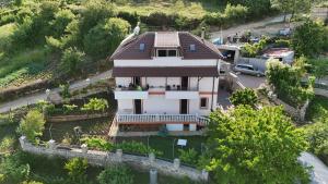 an aerial view of a house on a hill at anjel home in Piskupat