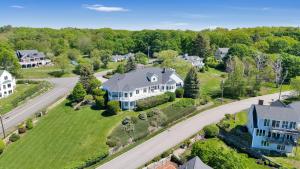an aerial view of a home in a subdivision at The Hill Dog Friendly Panoramic Ocean Views in York