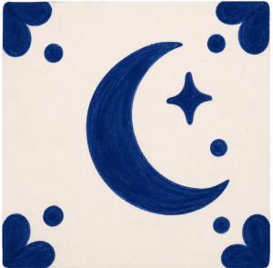 a drawing of a moon and a star at Apartamento Luna in Cártama