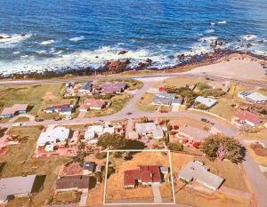an aerial view of a suburb next to the ocean at Ocean view-Huge backyard-Quiet neighborhood in Bodega Bay