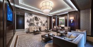 Posezení v ubytování Shanghai Dongjiao State Guest Hotel