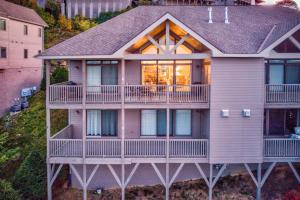 an aerial view of a house at Sugar Sky at The Reserve II in Sugar Mountain