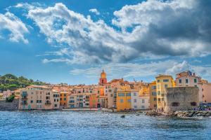 a view of a city from the water at Villa Argonaute in Saint-Tropez +21 photos