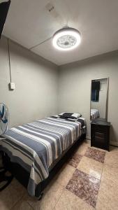 a bedroom with a large bed in a room at Hostal Arica 3 in Arica
