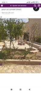 a page of a website with a picture of a park at Dar ojkak in Essaouira +4 photos