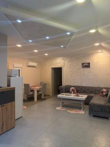 a living room with a couch and a table at Ostojic lux apartman in Kotor