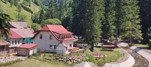 an aerial view of a house with red roof at Eko park Jelići in Jelići