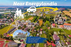 a map of the city of neyer emergencylandinia at Apartament Żabie Oczko in Zator