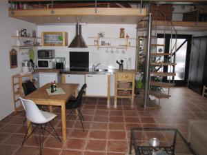 
Küche/Küchenzeile in der Unterkunft Holiday home Luthers Landhaus
