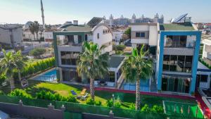 an aerial view of a house with palm trees at EDEN NEST EXCLUSIVE HOTEL in Belek