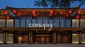 a sign on the front of a building at Canopy By Hilton Deer Valley in Park City