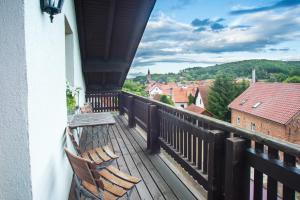 Balkón nebo terasa v ubytování Reit-und Sporthotel Nordmann