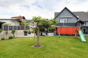 a playground in the yard of a house at Ferienhaus Sieger in Salem