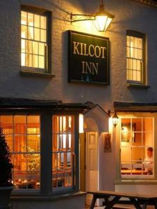 a restaurant with a sign on the front of it at The Kilcot Inn in Newent