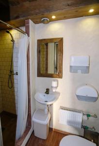 Koupelna v ubytování Guest House and camping Jurmala