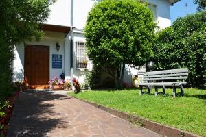 A garden outside Le due magnolie