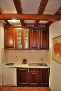 Kuchyň nebo kuchyňský kout v ubytování Major Apartments Dubrovnik