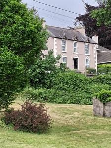 a large white house with trees and bushes at A Classic Donegal Townhouse in Donegal