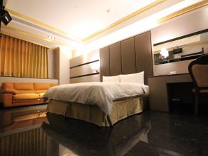 Letto o letti in una camera di Gold Sand Hotel