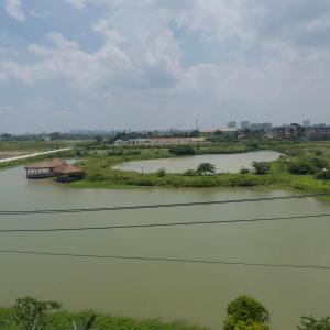 a view of a river from a bridge at Queen Hotel in Thạch Cầu